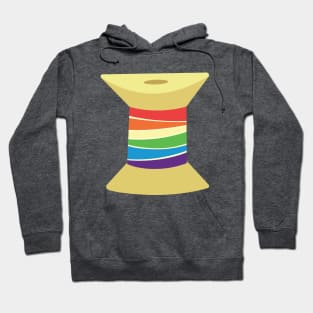 Spool of rainbow thread Hoodie